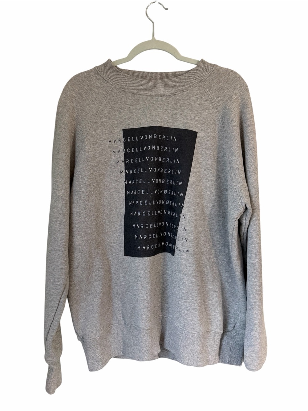 Marcell Von Berlin Gray Logo Crew Sweatshirt